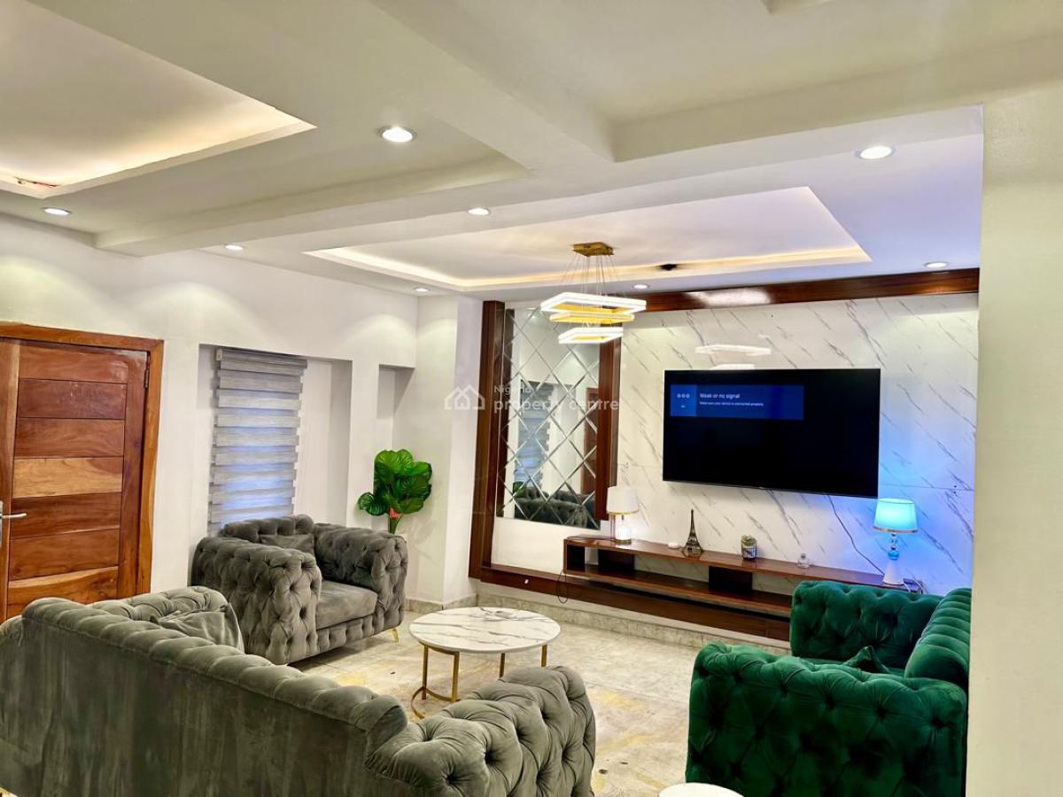 Luxuriously Furnished & Fully Serviced 4-bedroom Terrace Duplex + Bq, Salem, Ikate, Lekki, Lagos, Terraced Duplex for Rent