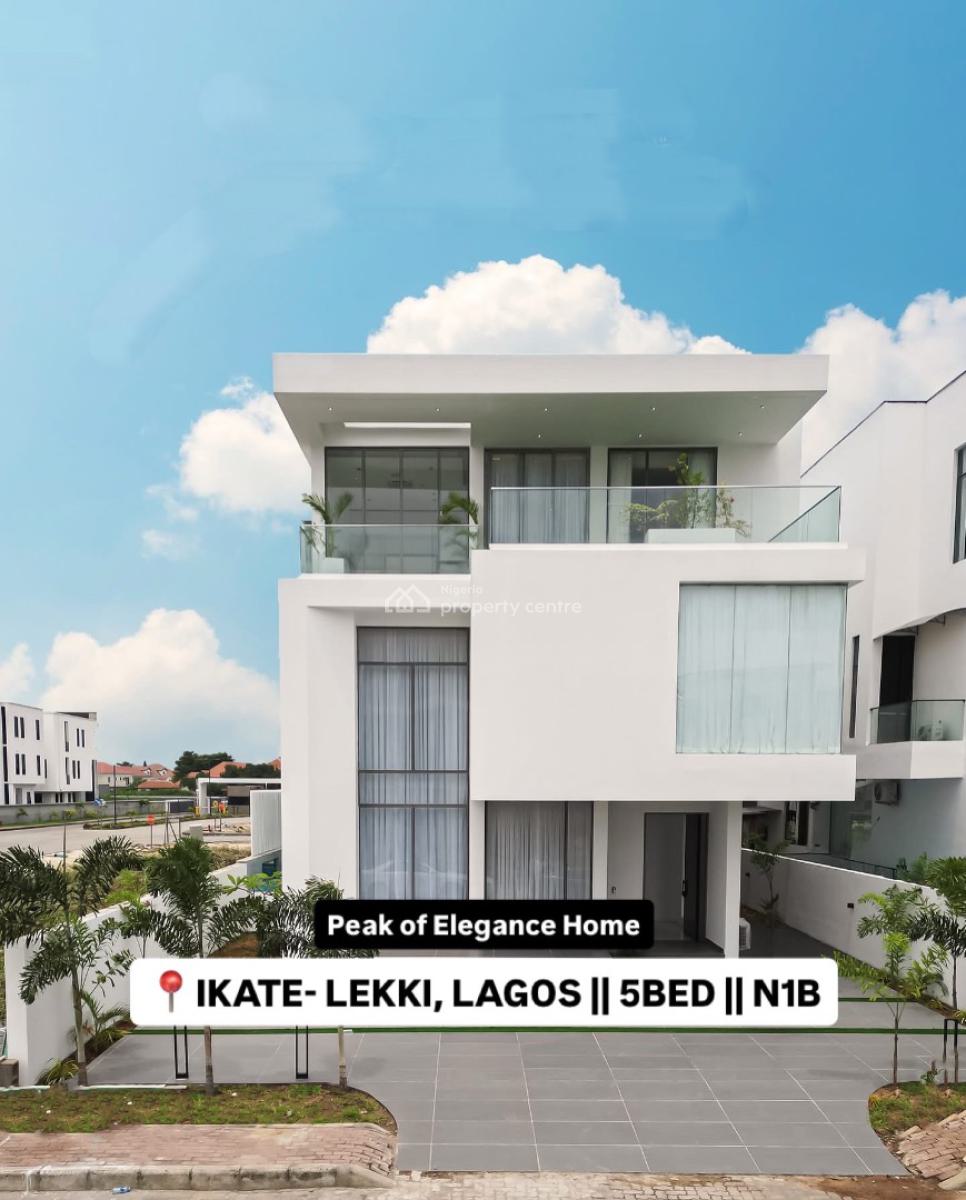 Experience The Peak of Elegance in This Brand-new 5-bedroom Smart Home, Ikate Lagos, Ikate Elegushi, Lekki, Lagos, Flat / Apartment for Sale