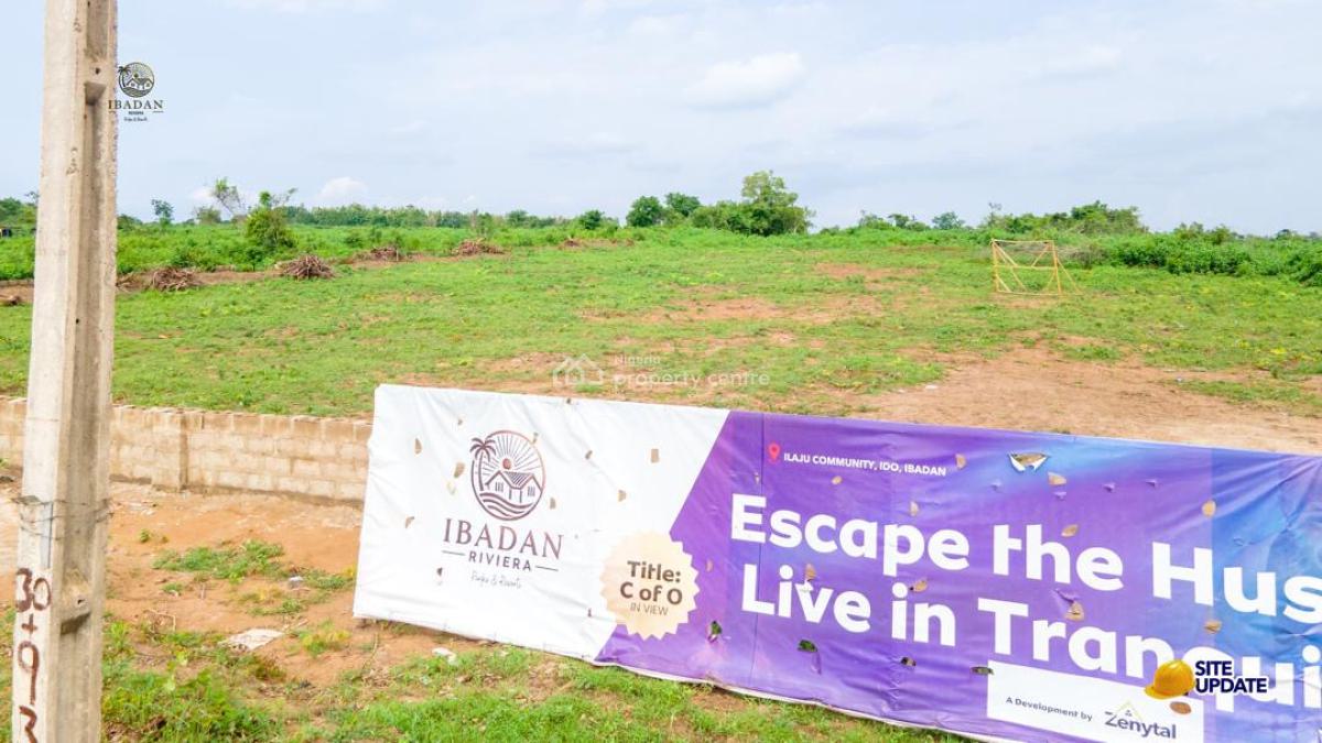 Affordable Dry Land Facing Express Road with C of O Title, Ibadan Riviera Estate, Ido, Oyo, Commercial Land for Sale
