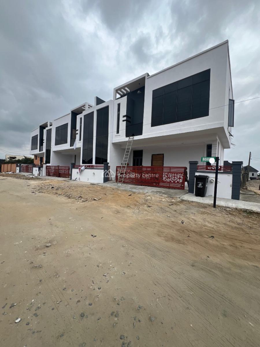 3bedroom Terrace Duplex with a Bq in a Secured Estate, Sangotedo, Ajah, Lagos, Terraced Duplex for Sale