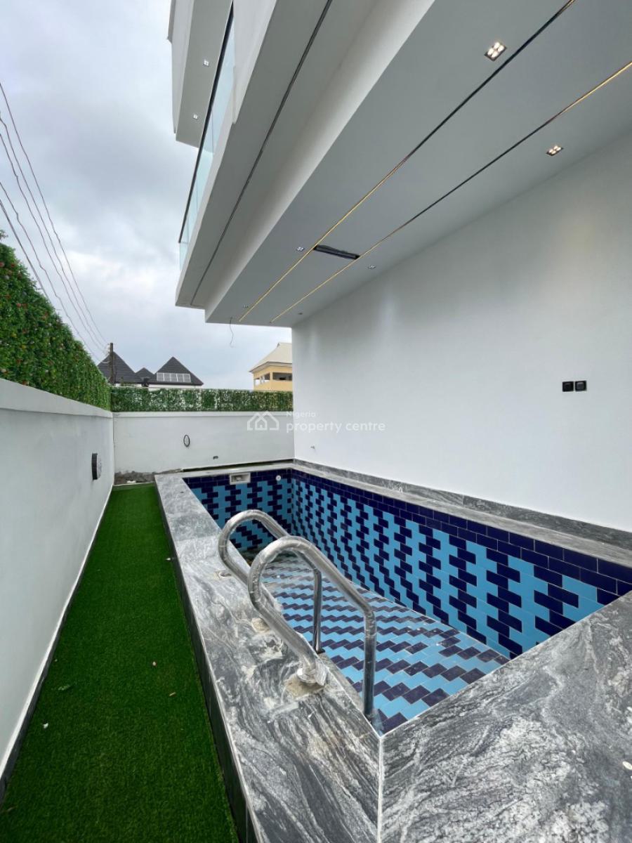 Contemporary 5 Bedroom Fully Detached Duplex with Bq & Swimming Pool, Chevron Toll Gate, Orchid Road, Lekki, Lagos, Detached Duplex for Sale