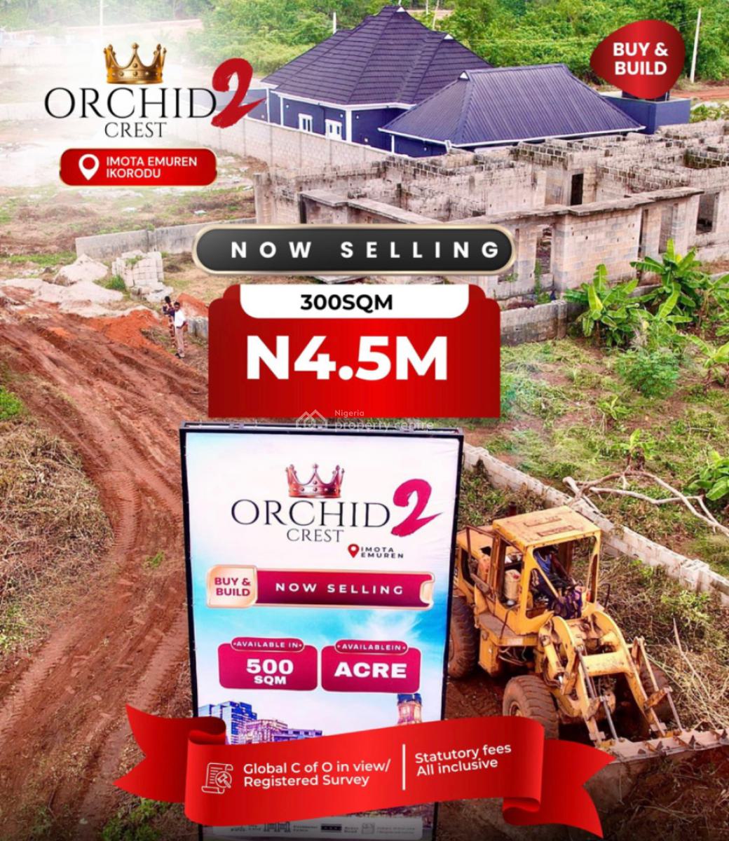 Land, Orchid Crest 2, Emuren Community, Ikorodu, Lagos, Residential Land for Sale