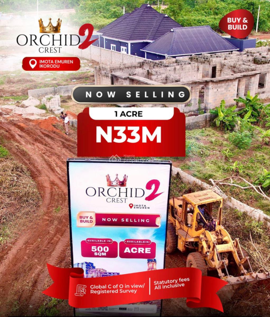 Land, Orchid Crest 2, Emuren Community, Ikorodu, Lagos, Residential Land for Sale