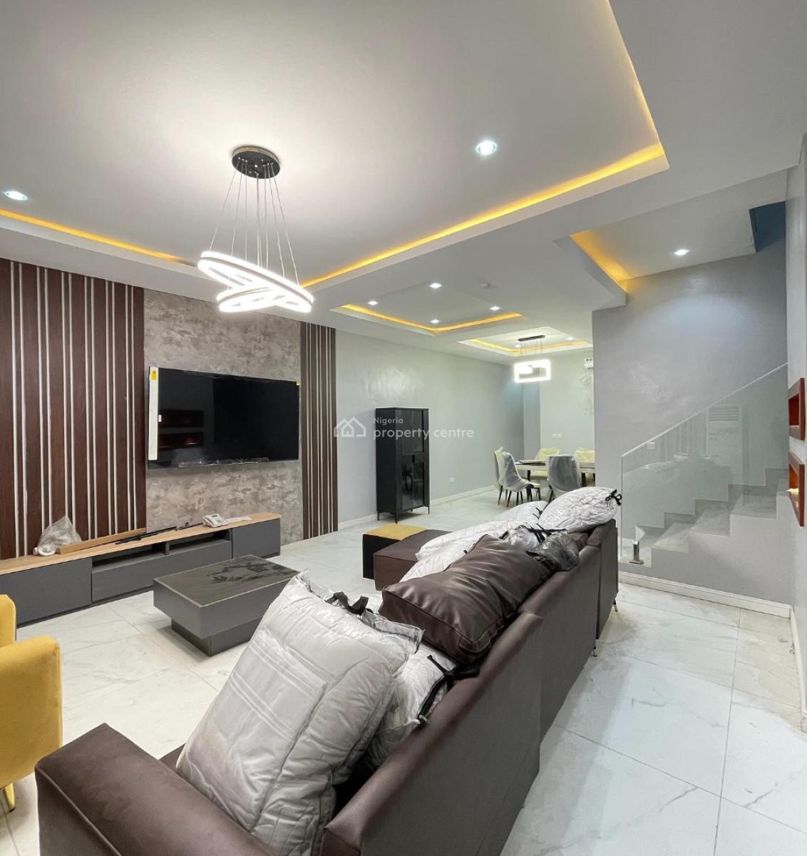 Lovely 4 Bedroom Maisonette with Swimming Pool and Gym, Lekki Phase 1, Lekki Phase 1, Lekki, Lagos, Detached Duplex for Rent