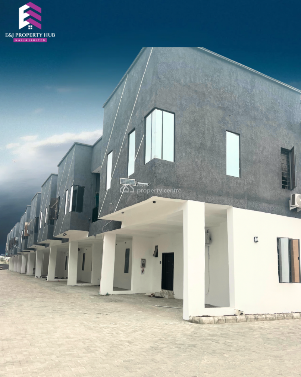 Spacious 4 Bedroom Terrace Duplex in a Secured Estate, Before Lagos Business School, 1 Minute Walk From Lekki Epe Expressway, Ajah, Lagos, Terraced Duplex for Sale