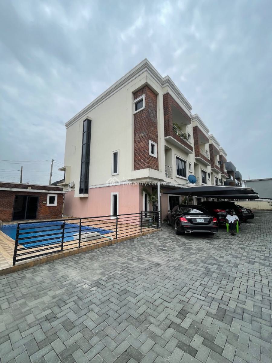 4 Bedroom Terrace Duplex with Swimming, Lekki Phase 1, Lekki, Lagos, Terraced Duplex for Rent