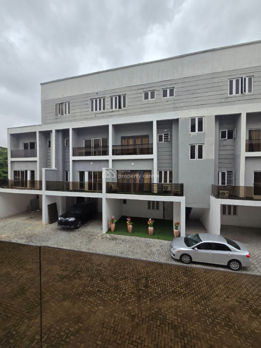 Well Finished Serviced 4 Bedrooms Terrace with a Room Bq, Lekki Phase 1, Lekki, Lagos, Terraced Duplex for Rent
