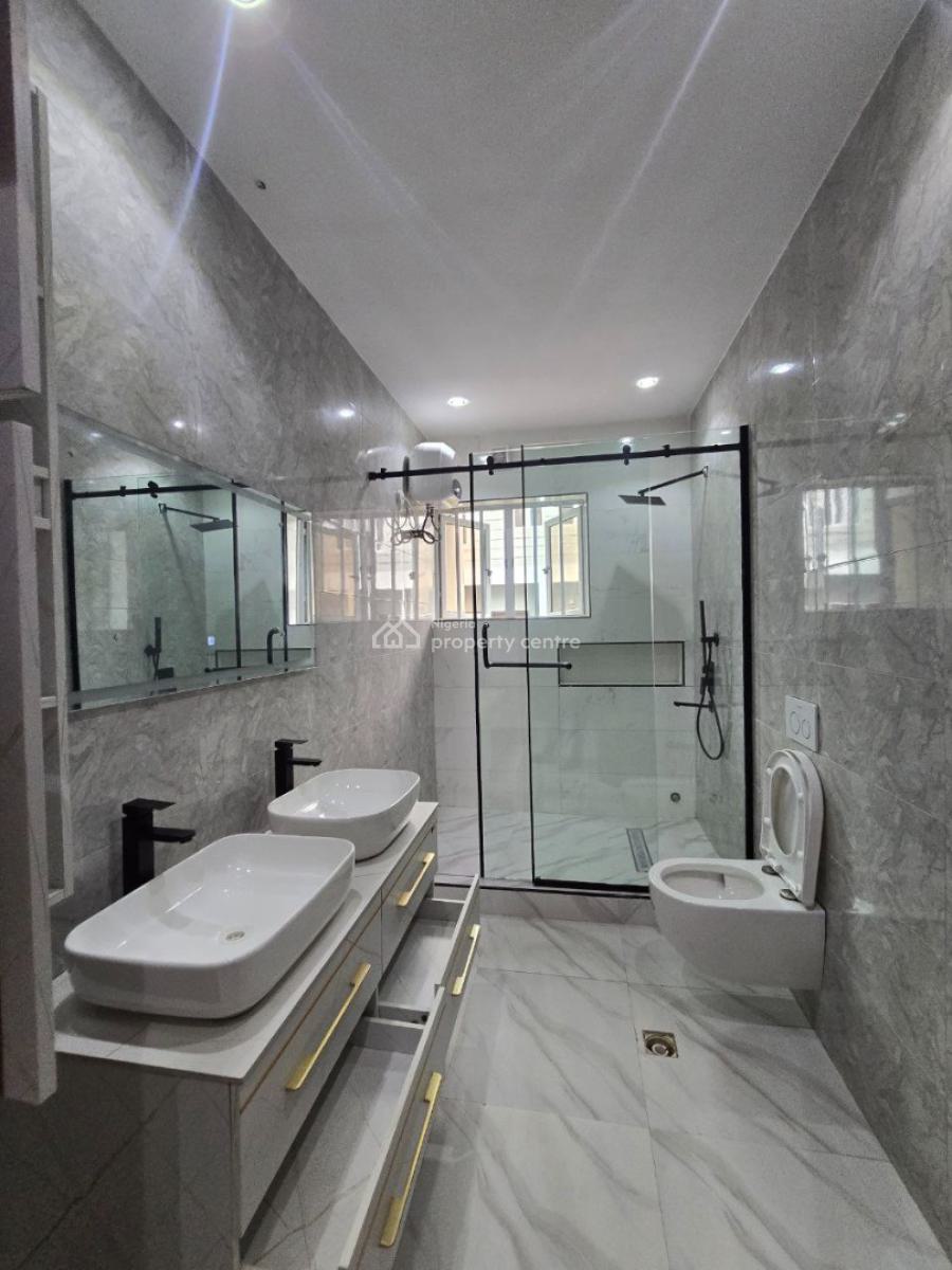 Well Finished Serviced 4 Bedrooms Terrace with a Room Bq, Lekki Phase 1, Lekki, Lagos, Terraced Duplex for Rent