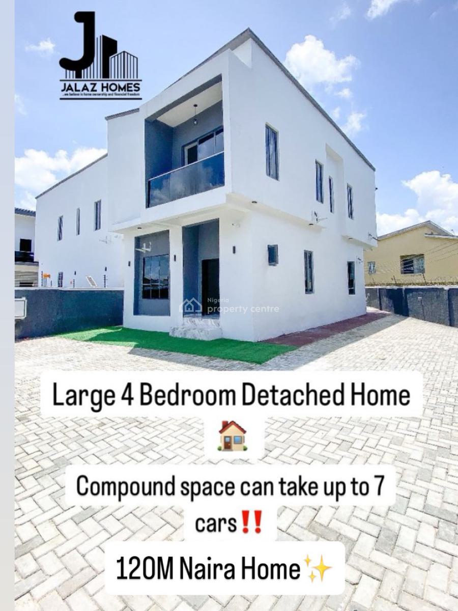 Brand New 4 Bedroom Detached Home with a Bq, Ajah, Lagos, House for Sale