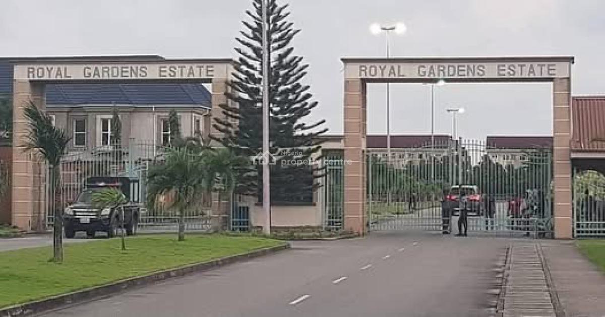 Rare to Find Land in a Beautiful Developed Estate, Royal Garden Estate, Ajah, Lagos, Residential Land for Sale