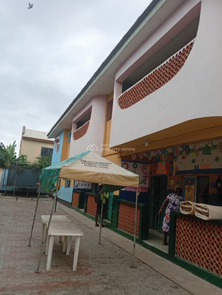 a Block of 4 Units 3 Bedroom Flatwithin a Mini Estate, Olubode Estate Close to The Bus Stop, Egbeda, Alimosho, Lagos, Block of Flats for Sale