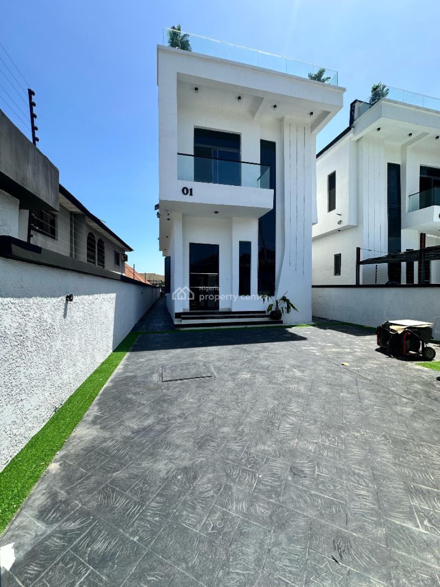 Exquisite 5 Bedroom Fully Detached Duplex with a Pool & Bq, Idado, Agungi, Lekki, Lagos, House for Sale