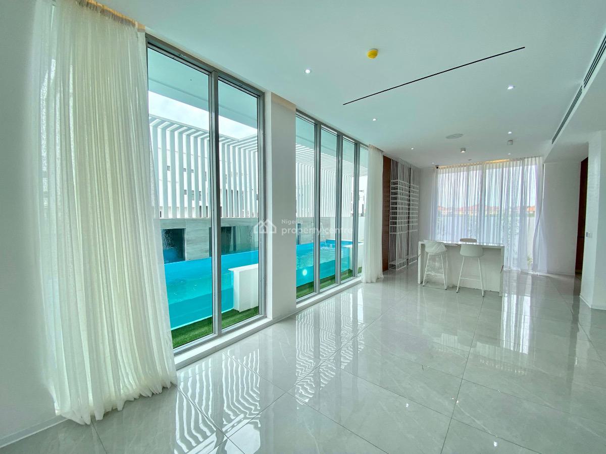 Luxury 5-bedroom Smart Detached Duplex with Elevator, Pool and Cinema, Hampton Bay Estate, Ikate, Lekki, Lagos, Detached Duplex for Sale