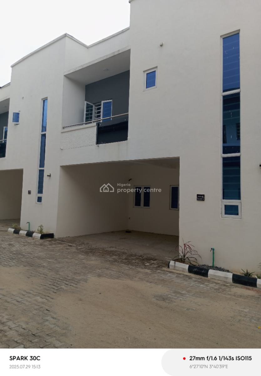 Brand New 4 Bedroom Terrace Duplex at Glory City Estate, G.r.a, Glory City Estate, Abijo, Lekki, Lagos, Terraced Duplex for Rent