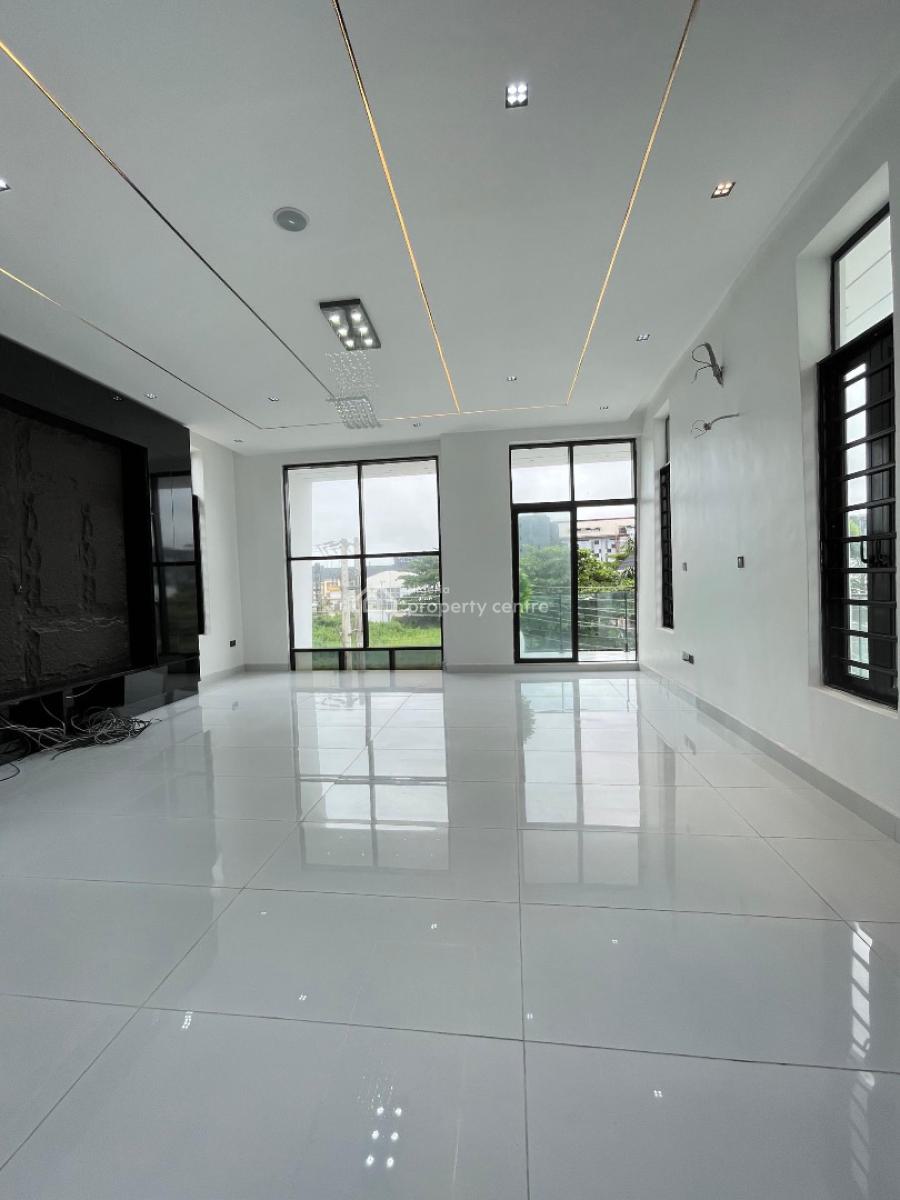 Contemporary 5 Bedroom Fully Detached Duplex with Bq and Pool, Chevron, Lekki, Lagos, Detached Duplex for Sale