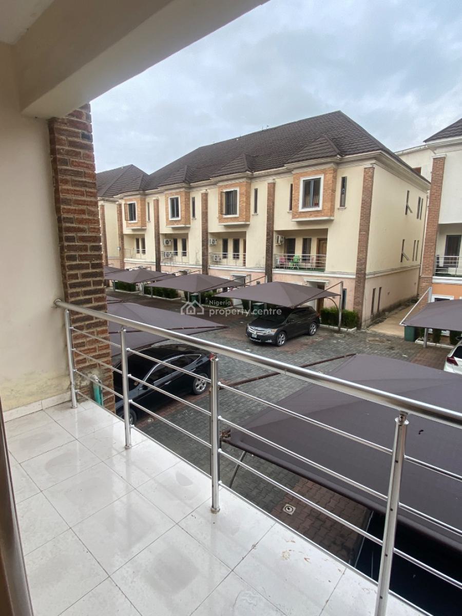 Luxury Serviced 4 Bedroom Terraced Duplex with Swimming Pool, Chevron Alternative Drive, Exterior Pics Available, Lekki, Lagos, Terraced Duplex for Rent