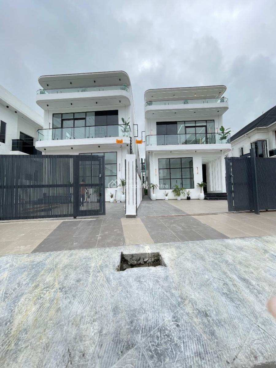 Beautifully Designed 5 Bedroom Fully Detached with Bq and Gym, Chevron, Lekki, Lagos, Detached Duplex for Sale