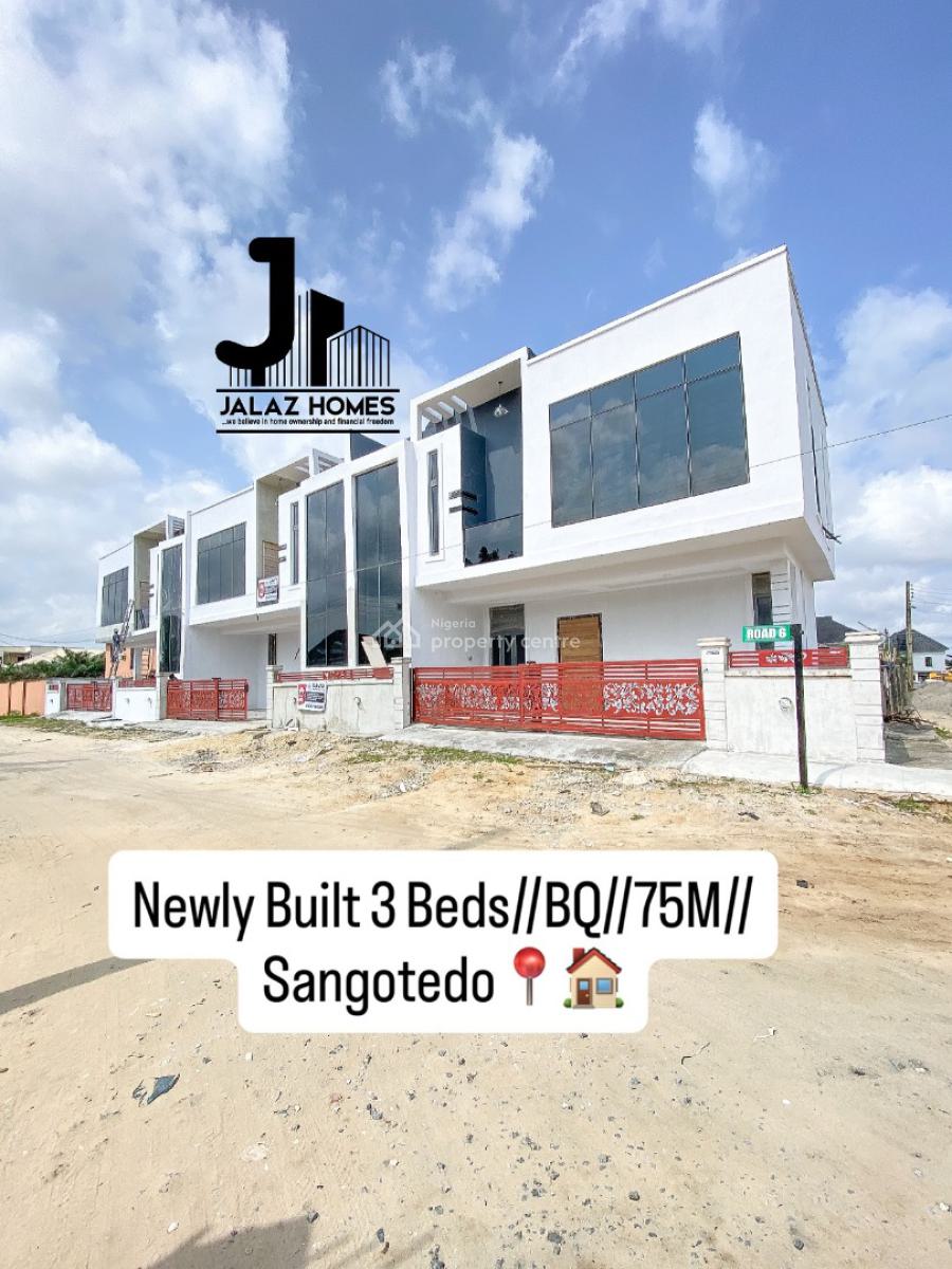 Brand New 3 Bedroom Terraced Duplex Home, Sangotedo, Ajah, Lagos, House for Sale