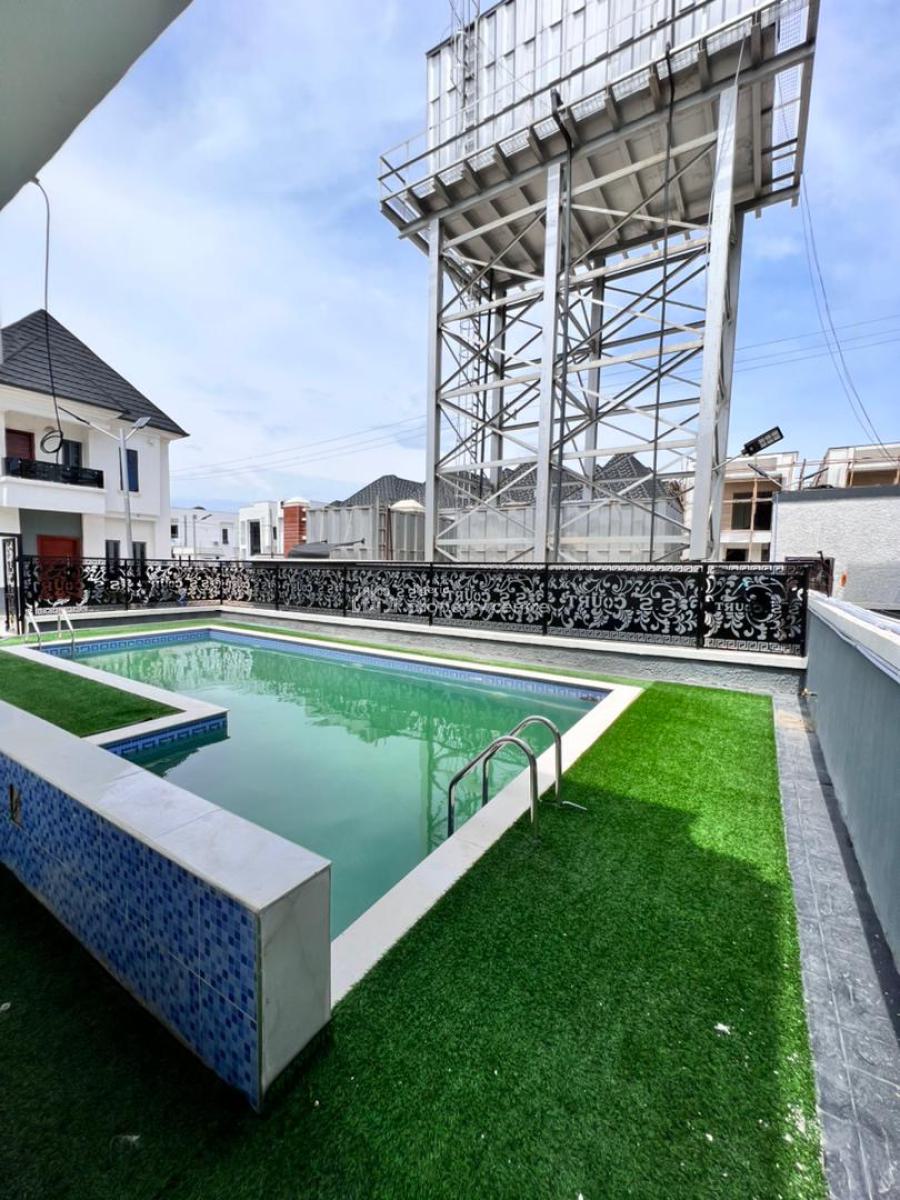 Newly Built 4 Bedroom Duplex with Bq with Pool Gym Children Playing G, Orchid Road Lekki Before Round About, Lekki, Lagos, Semi-detached Duplex for Sale