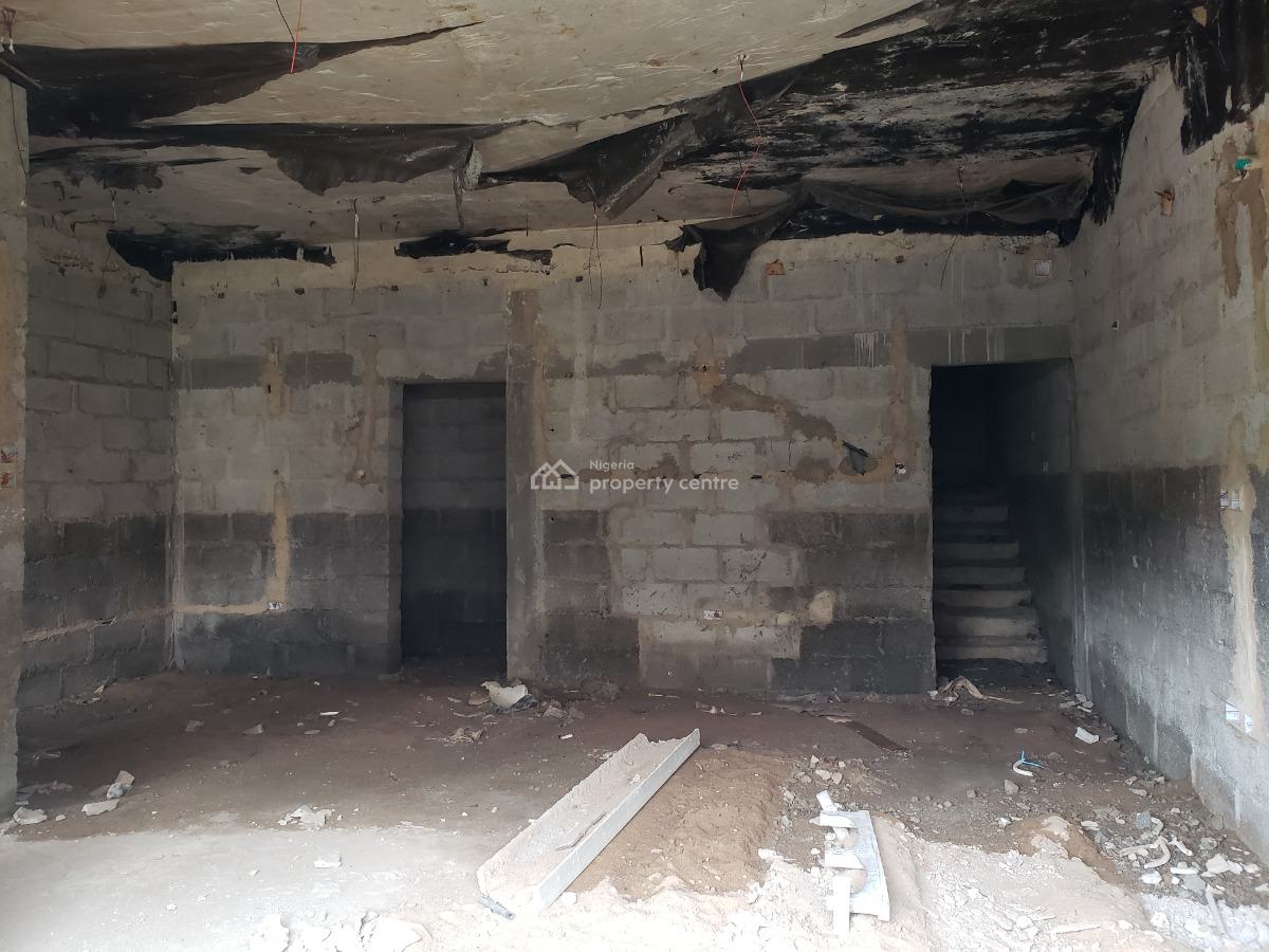 Carcass 4 Bedrooms Terraced Duplex with Bq, Legislative Quarters, Apo, Abuja, Terraced Duplex for Sale