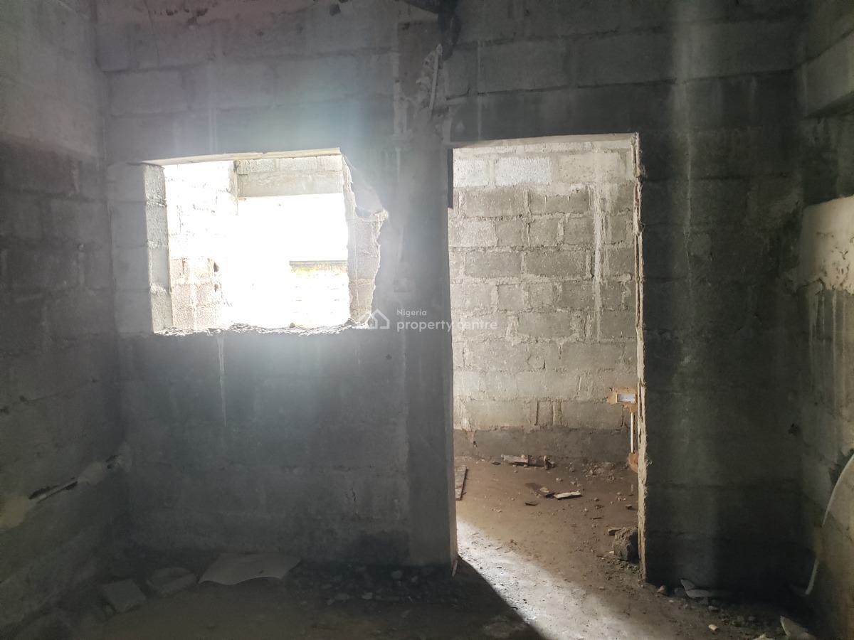 Carcass 4 Bedrooms Terraced Duplex with Bq, Legislative Quarters, Apo, Abuja, Terraced Duplex for Sale