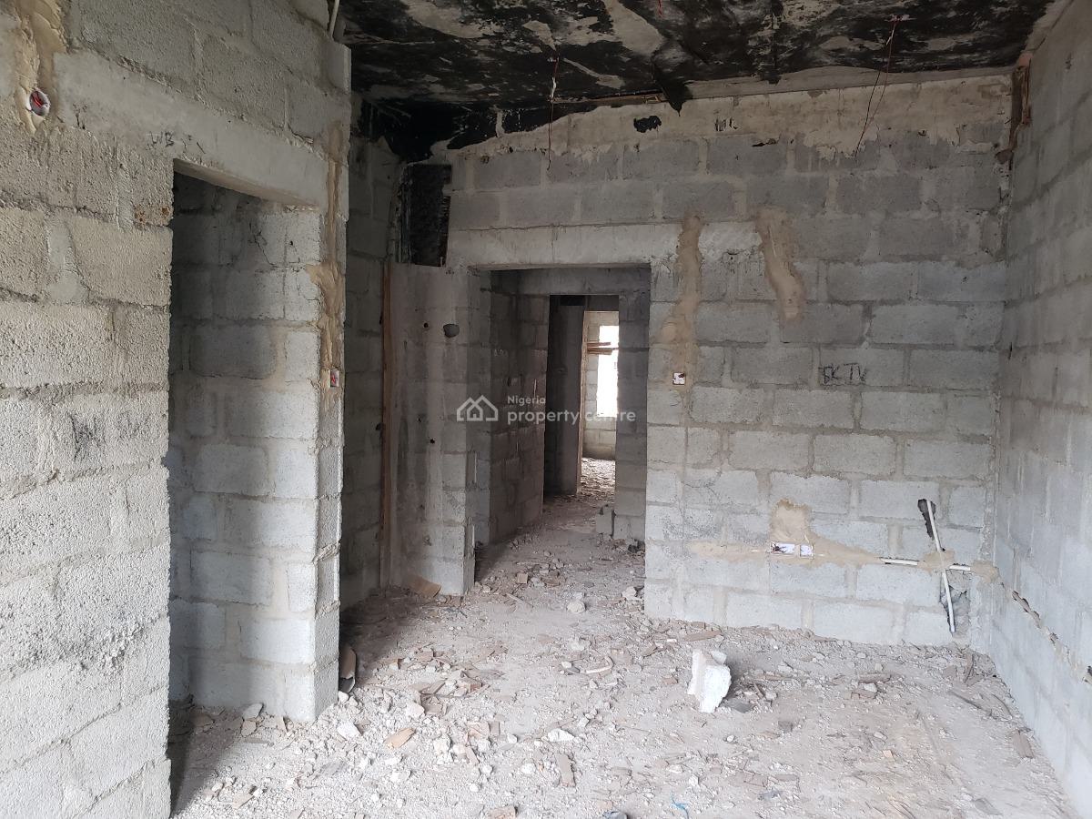 Carcass 4 Bedrooms Terraced Duplex with Bq, Legislative Quarters, Apo, Abuja, Terraced Duplex for Sale