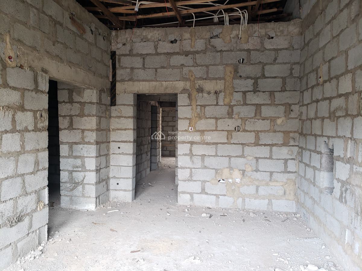 Carcass 4 Bedrooms Terraced Duplex with Bq, Legislative Quarters, Apo, Abuja, Terraced Duplex for Sale