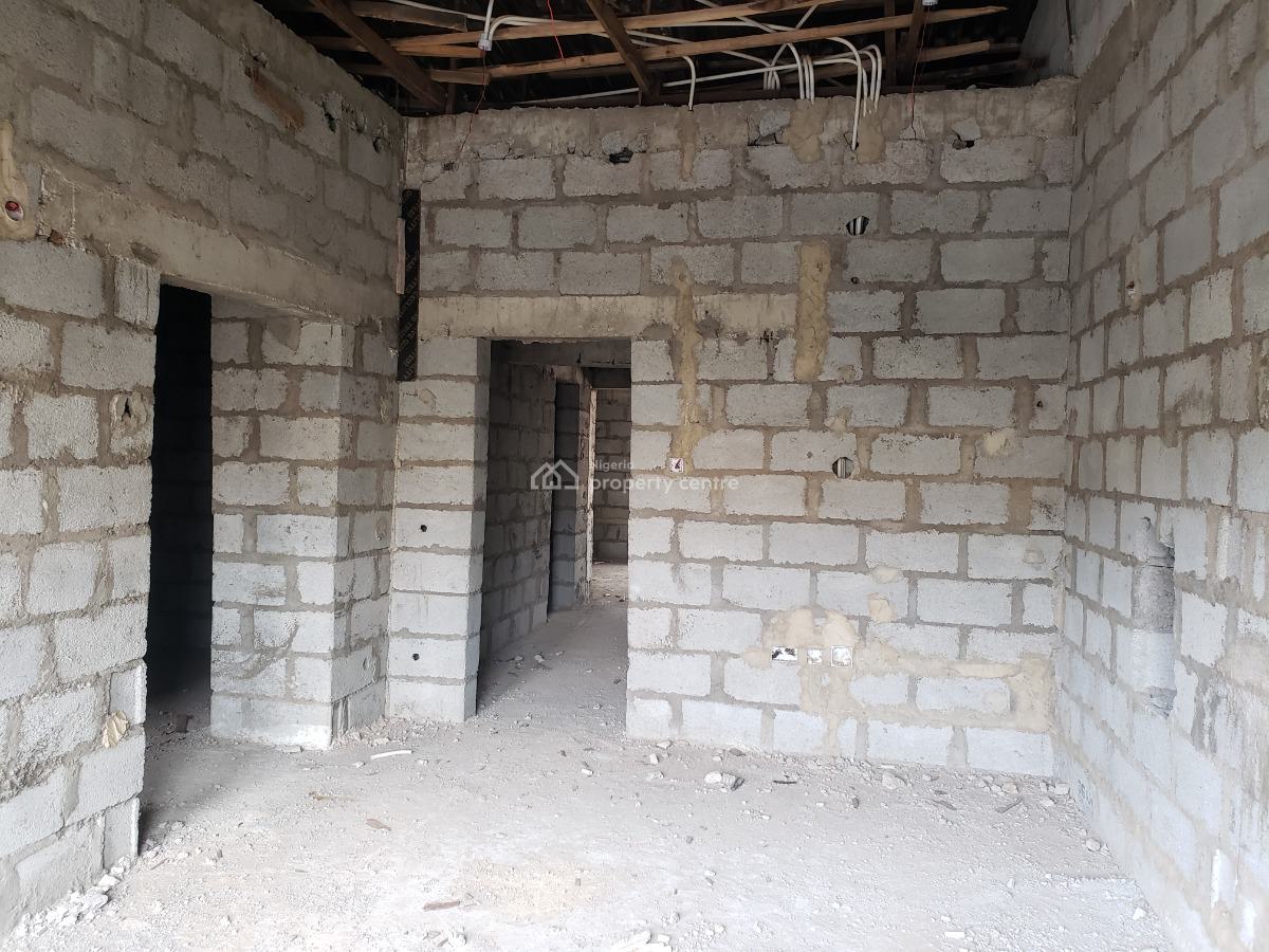 Carcass 4 Bedrooms Terraced Duplex with Bq, Legislative Quarters, Apo, Abuja, Terraced Duplex for Sale