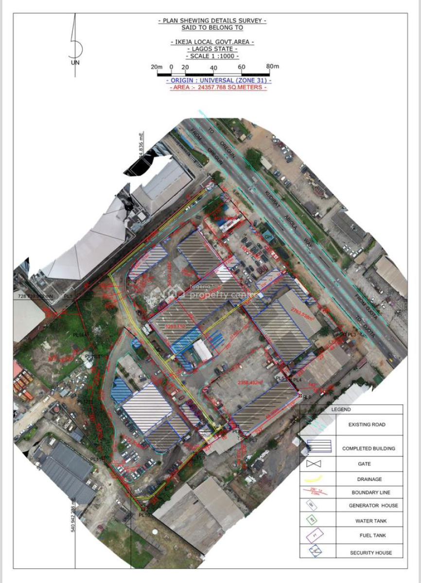 Sqm Land on The Ever Busy Road, Kudirat Abiola Way, Oregun, Ikeja, Lagos, Mixed-use Land for Sale