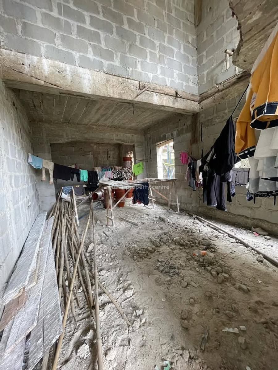 Carcass 4 Bedroom Duplex and 2 Units of 2 Bedroom Flats, Off Rukpoku Road By Happybite, Rukpokwu, Port Harcourt, Rivers, Semi-detached Duplex for Sale
