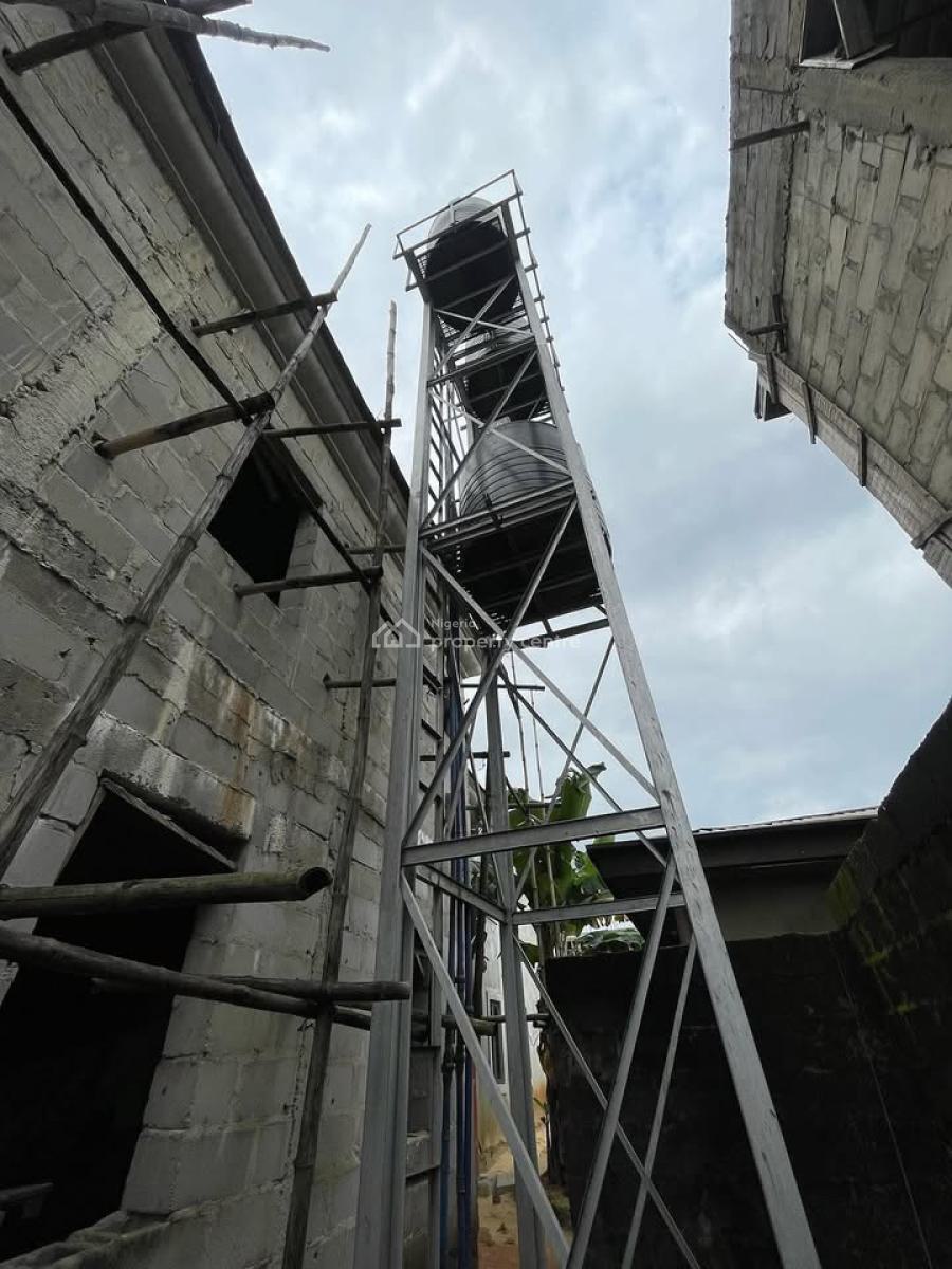 Carcass 4 Bedroom Duplex and 2 Units of 2 Bedroom Flats, Off Rukpoku Road By Happybite, Rukpokwu, Port Harcourt, Rivers, Semi-detached Duplex for Sale