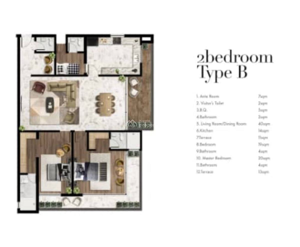 16 Units of 2 Bedroom Apartments with Bq, Off Freedom Way, Lekki Phase 1, Lekki, Lagos, Flat / Apartment Joint Venture