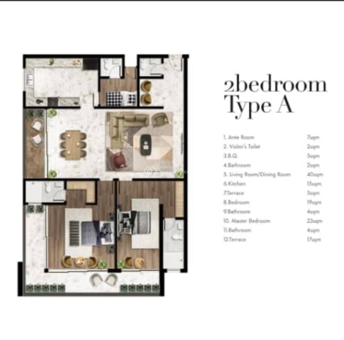 16 Units of 2 Bedroom Apartments with Bq, Off Freedom Way, Lekki Phase 1, Lekki, Lagos, Flat / Apartment Joint Venture
