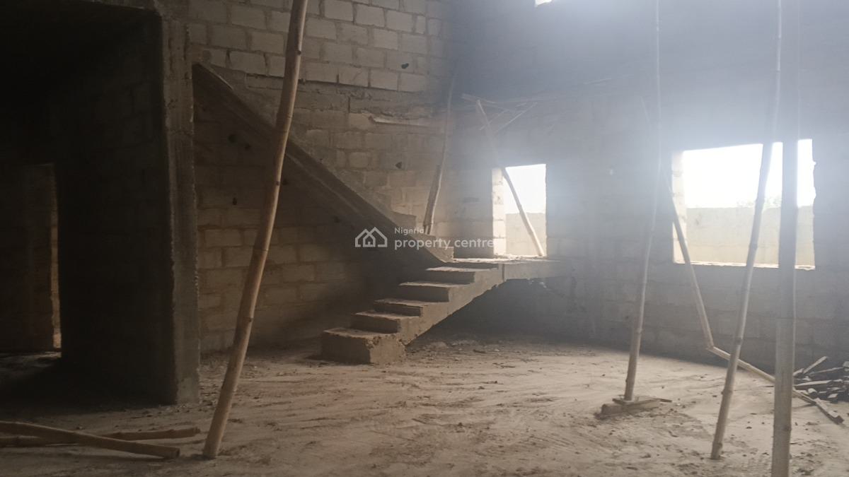 Carcass 4 Bedroom Uk Standard Duplex House on 3 Plots, Agbowa, Ikorodu, Lagos, Detached Duplex for Sale
