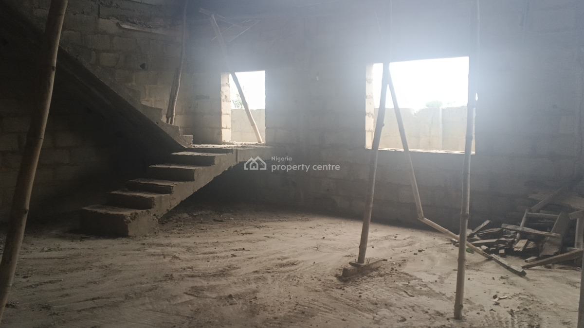 Carcass 4 Bedroom Uk Standard Duplex House on 3 Plots, Agbowa, Ikorodu, Lagos, Detached Duplex for Sale