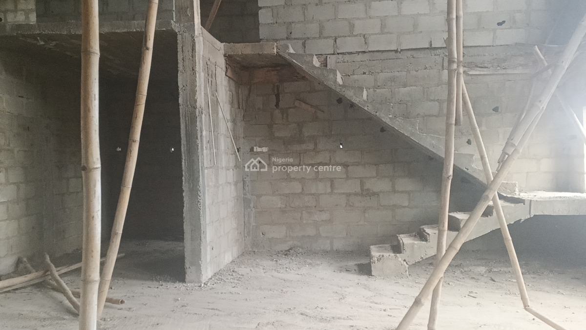 Carcass 4 Bedroom Uk Standard Duplex House on 3 Plots, Agbowa, Ikorodu, Lagos, Detached Duplex for Sale