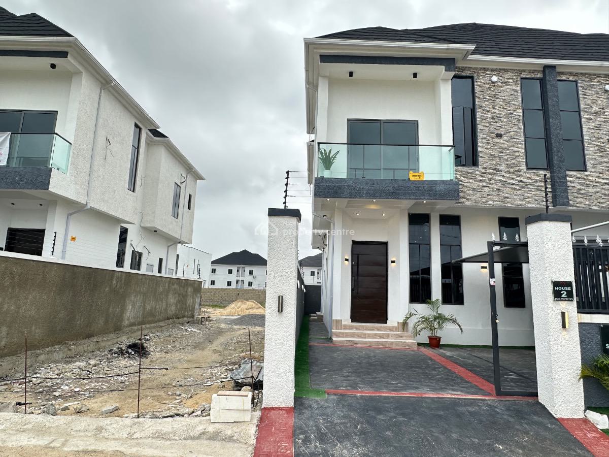 Lovely 4 Bedroom Semi-detached Duplex, Chevron Tollgate, Lekki, Lagos, Semi-detached Duplex for Sale