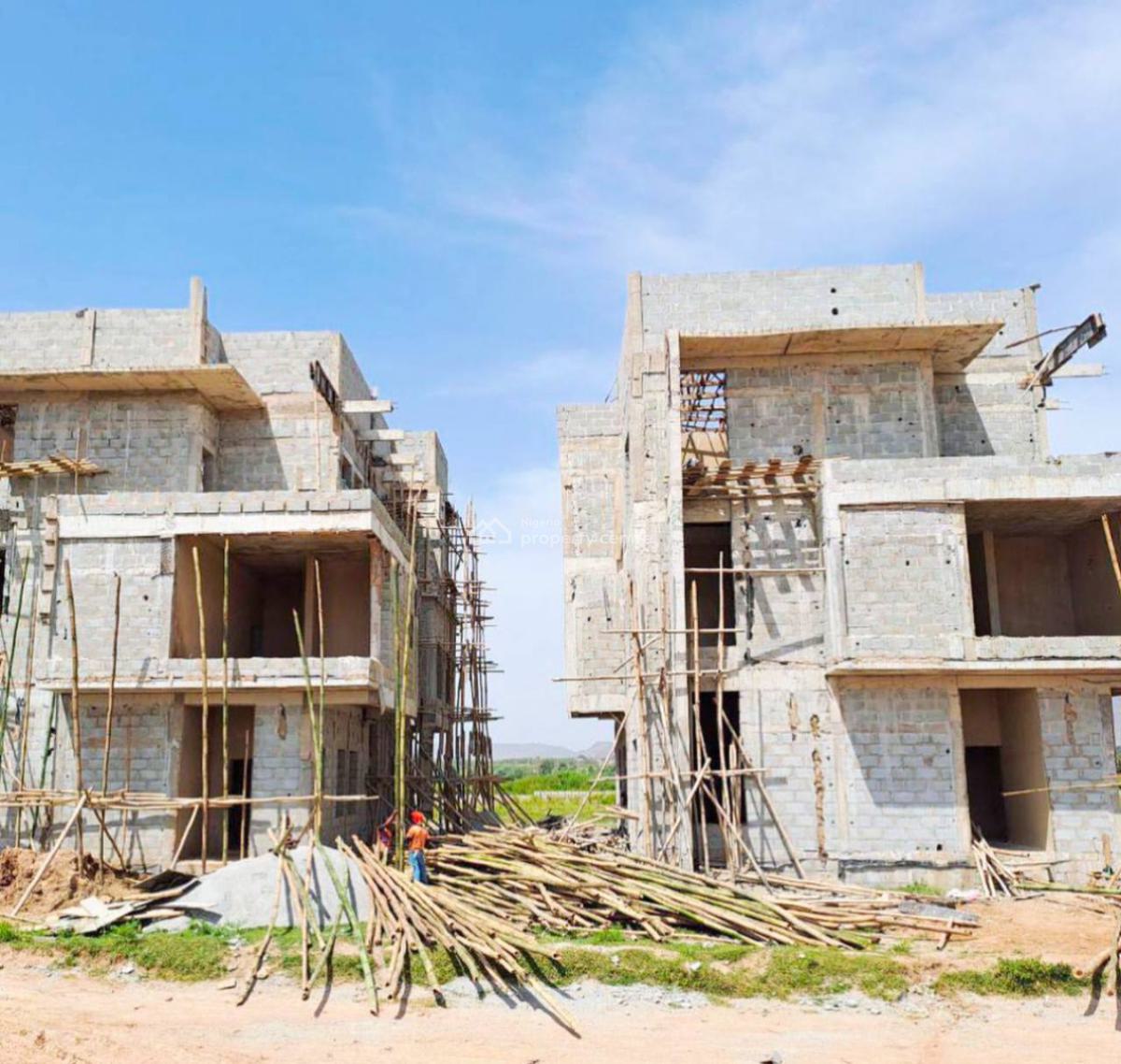 Luxury 5 Bedrooms Duplex with Bq - (carcass), Genesis Block, Maralago Lake City, Along The Gwarinpa-kubwa Expressway, Kubwa, Abuja, Detached Duplex for Sale