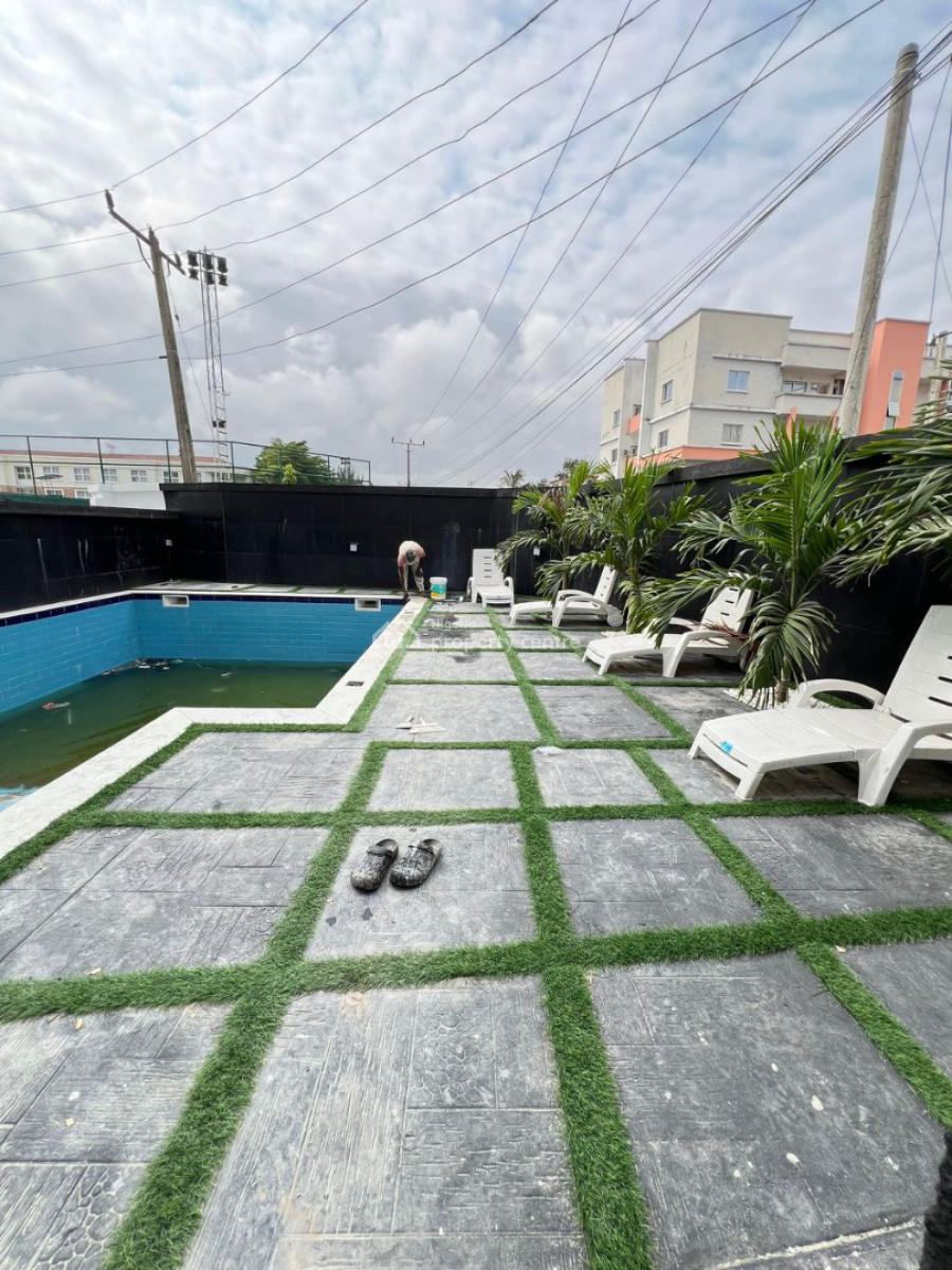 Beautiful 4bedroom Terrace Duplex with Bq, Gym and Pool, Ikate, Lekki, Lagos, Terraced Duplex for Rent