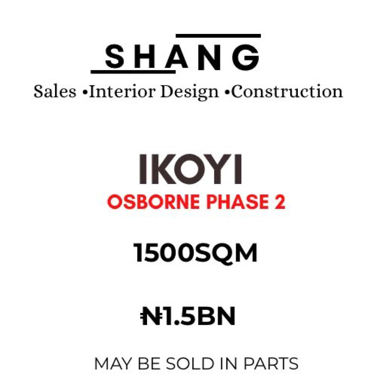 1500 Sqm Land Available, Osborne, Ikoyi, Lagos, Land for Sale