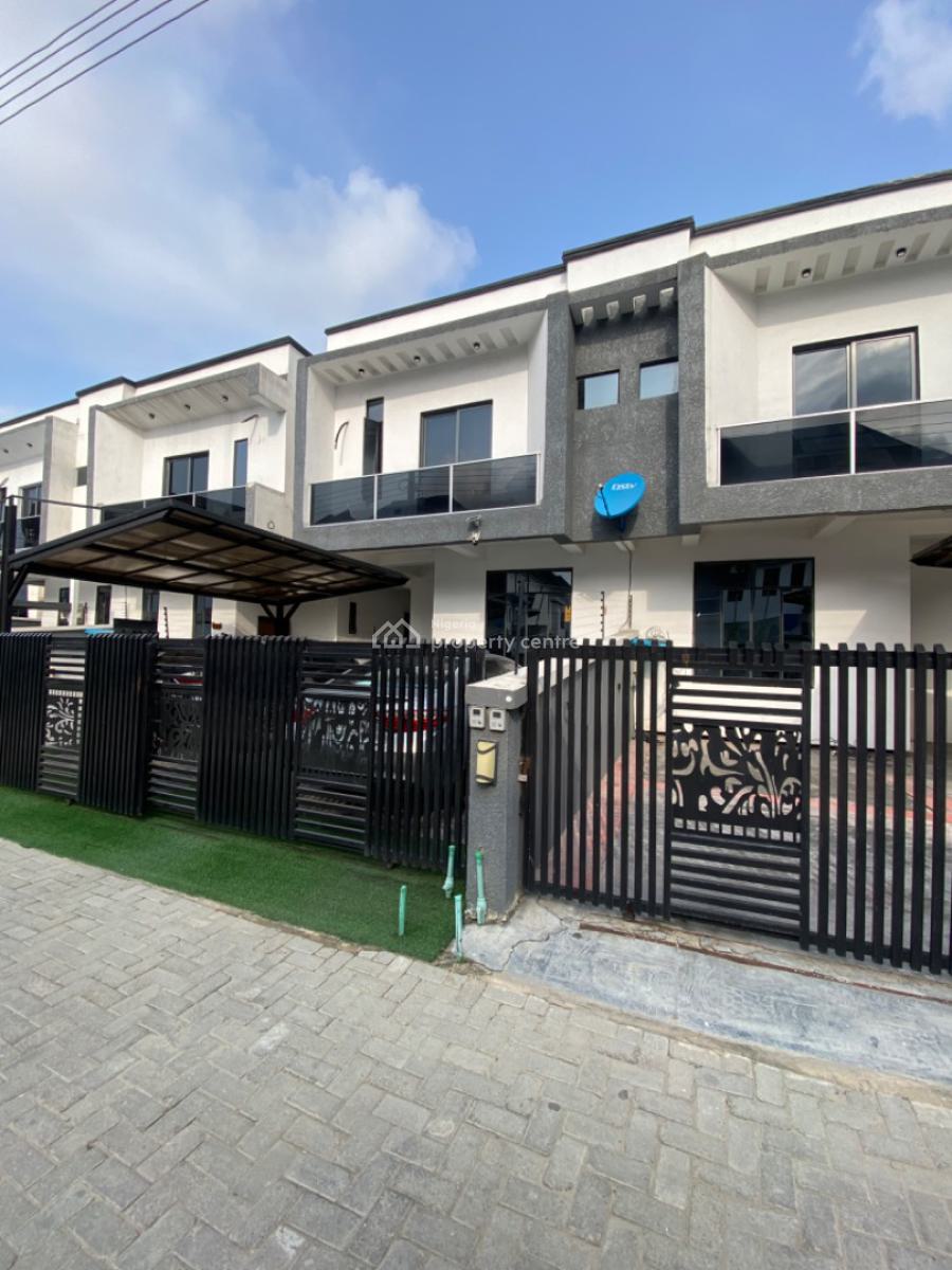 Spacious Self Compound 4 Bedrooms Semi Detached Duplex with Bq, Chevron, Lekki Phase 2, Lekki, Lagos, Semi-detached Duplex for Rent