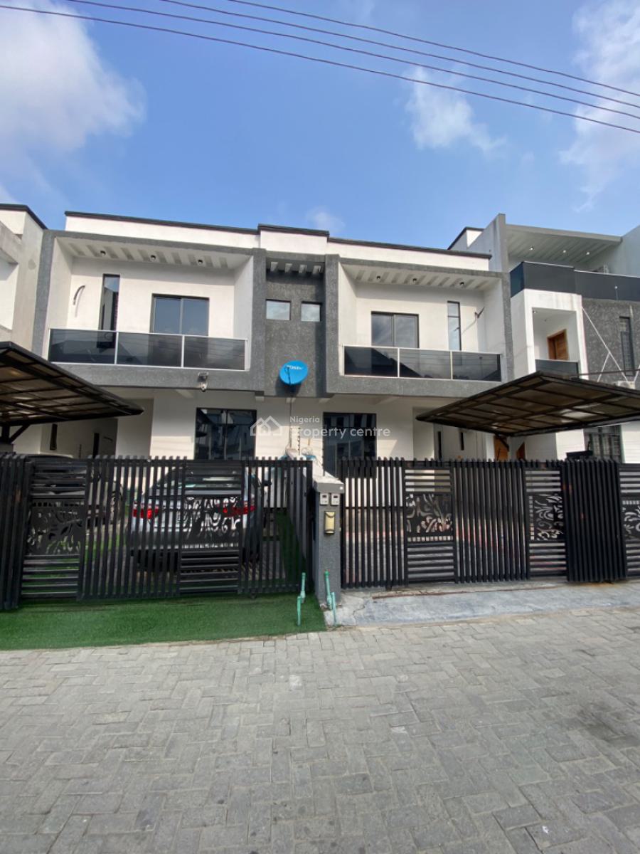 Spacious Self Compound 4 Bedrooms Semi Detached Duplex with Bq, Chevron, Lekki Phase 2, Lekki, Lagos, Semi-detached Duplex for Rent