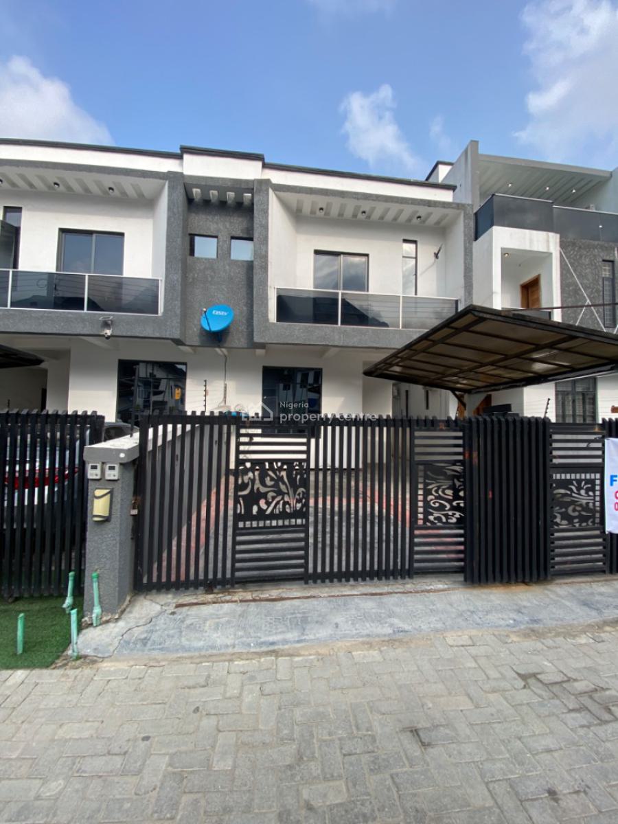 Spacious Self Compound 4 Bedrooms Semi Detached Duplex with Bq, Chevron, Lekki Phase 2, Lekki, Lagos, Semi-detached Duplex for Rent