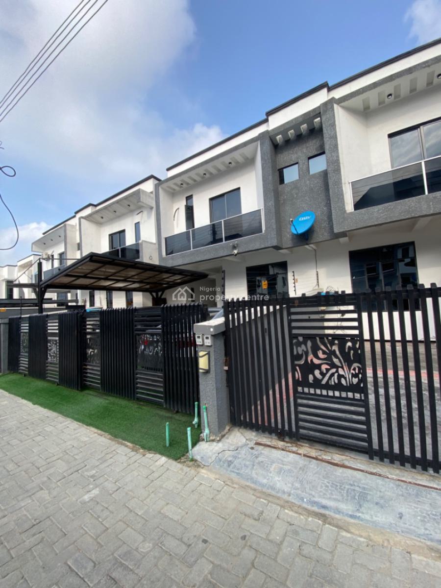Spacious Self Compound 4 Bedrooms Semi Detached Duplex with Bq, Chevron, Lekki Phase 2, Lekki, Lagos, Semi-detached Duplex for Rent