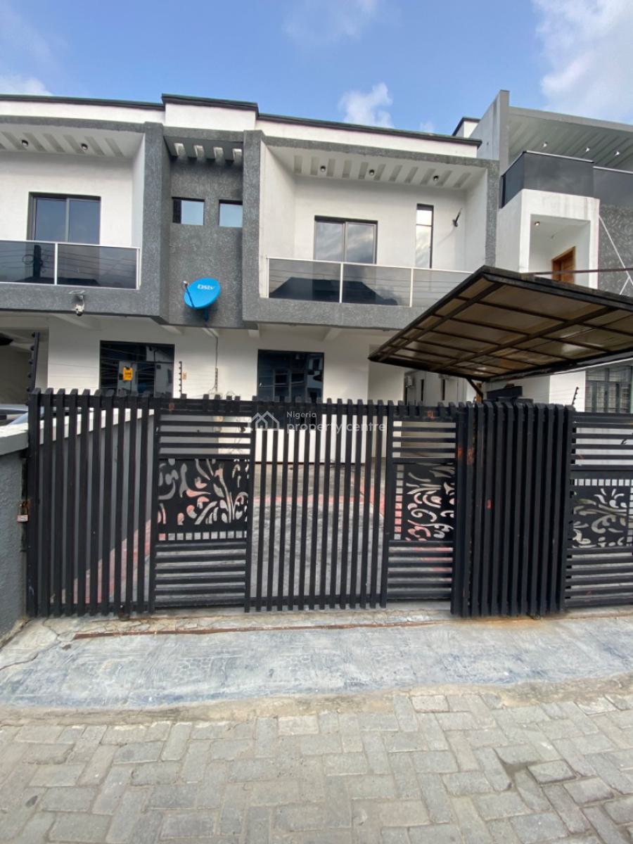 Spacious Self Compound 4 Bedrooms Semi Detached Duplex with Bq, Chevron, Lekki Phase 2, Lekki, Lagos, Semi-detached Duplex for Rent