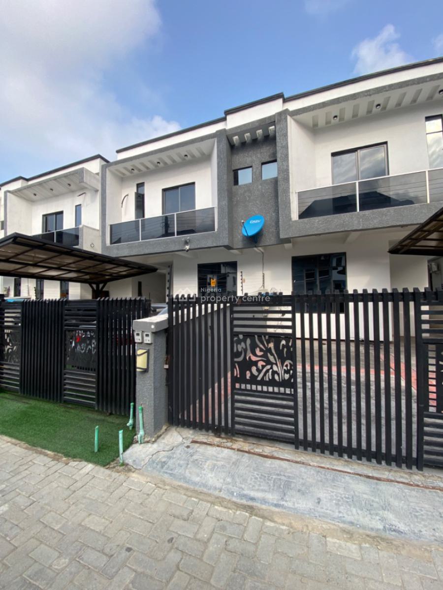 Spacious Self Compound 4 Bedrooms Semi Detached Duplex with Bq, Chevron, Lekki Phase 2, Lekki, Lagos, Semi-detached Duplex for Rent