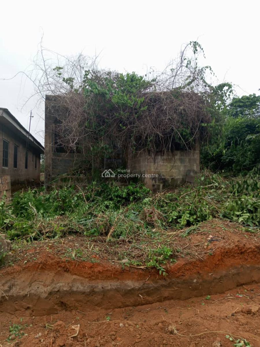 Half Plot of Land with an Uncompleted Structure, Coca-cola Road, Sango Ota, Ogun, Detached Bungalow for Sale