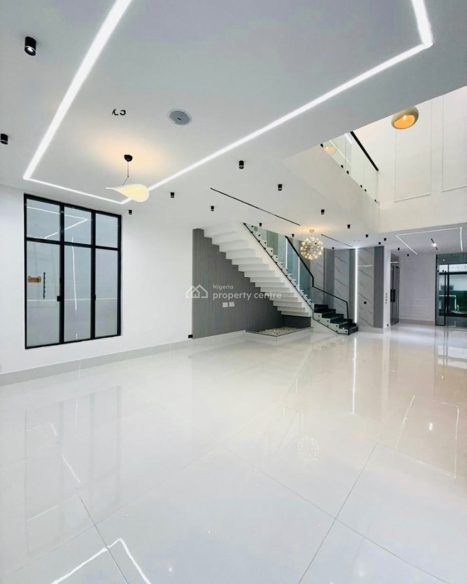 Luxury Contemporary 5 Bedroom Fully Detached Duplex with Pool, Chevron, Lekki, Lagos, Detached Duplex for Sale