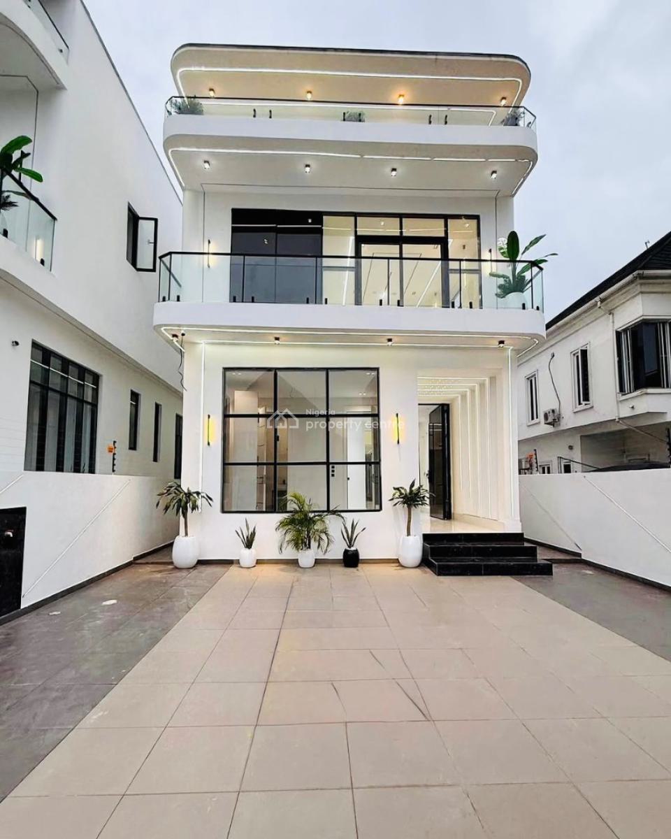 Luxury Contemporary 5 Bedroom Fully Detached Duplex with Pool, Chevron, Lekki, Lagos, Detached Duplex for Sale