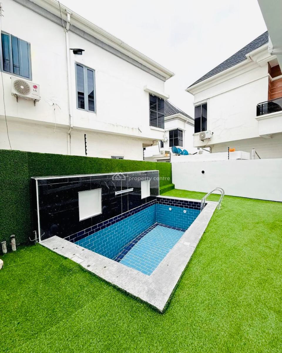 Luxury Contemporary 5 Bedroom Fully Detached Duplex with Pool, Chevron, Lekki, Lagos, Detached Duplex for Sale
